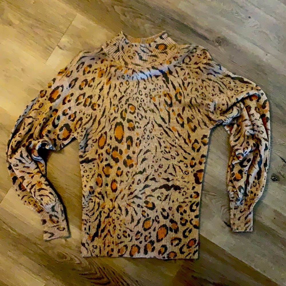 White House Black Market leopard print-Never worn